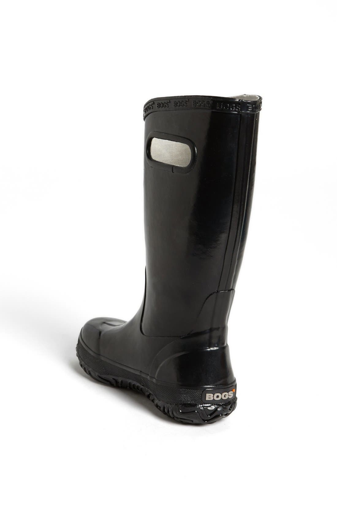 Rubber Rain Boot, Alternate, color, BLACK