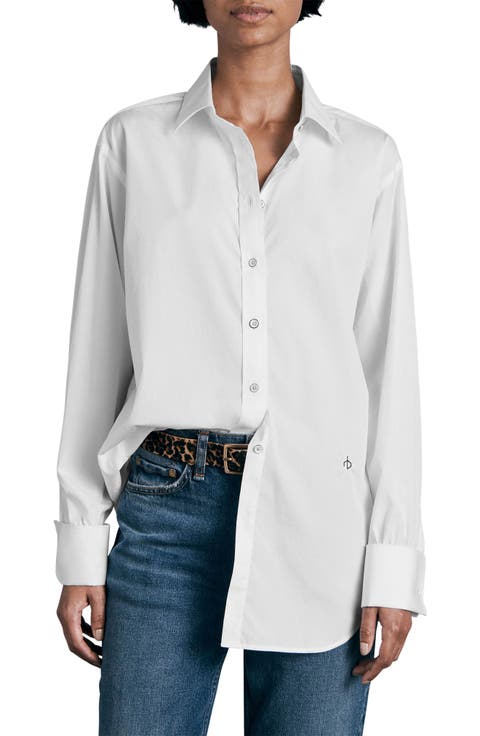 Diana Cotton Poplin Button-Up Shirt