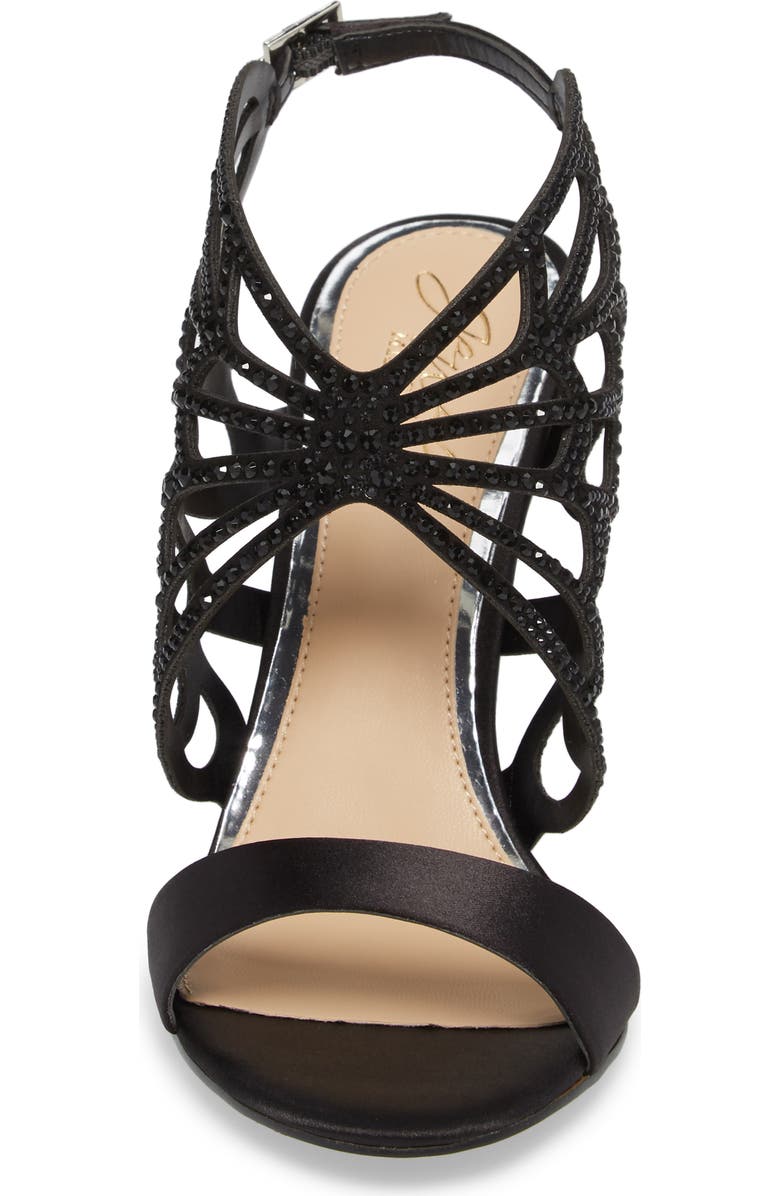 Jewel Badgley Mischka Taresa Crystal Embellished Butterfly Sandal, Alternate, color,