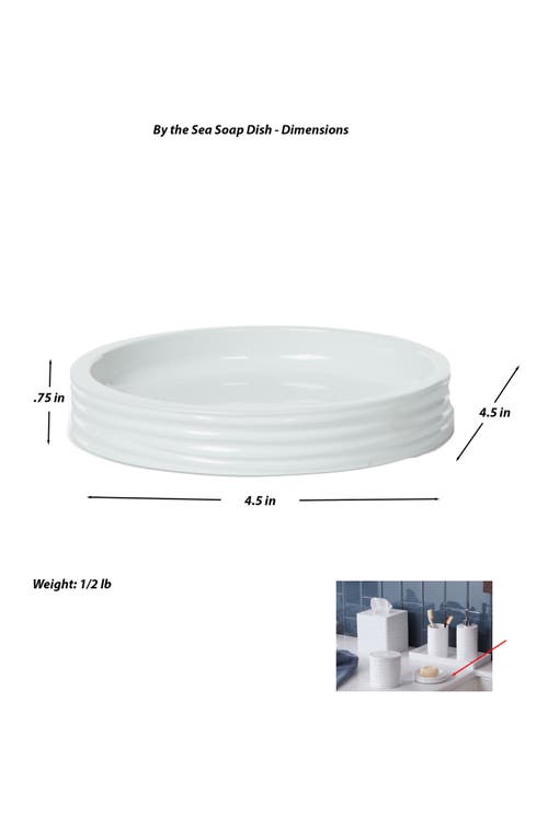 Roselli Trading Company By The Sea Soap Dish In White