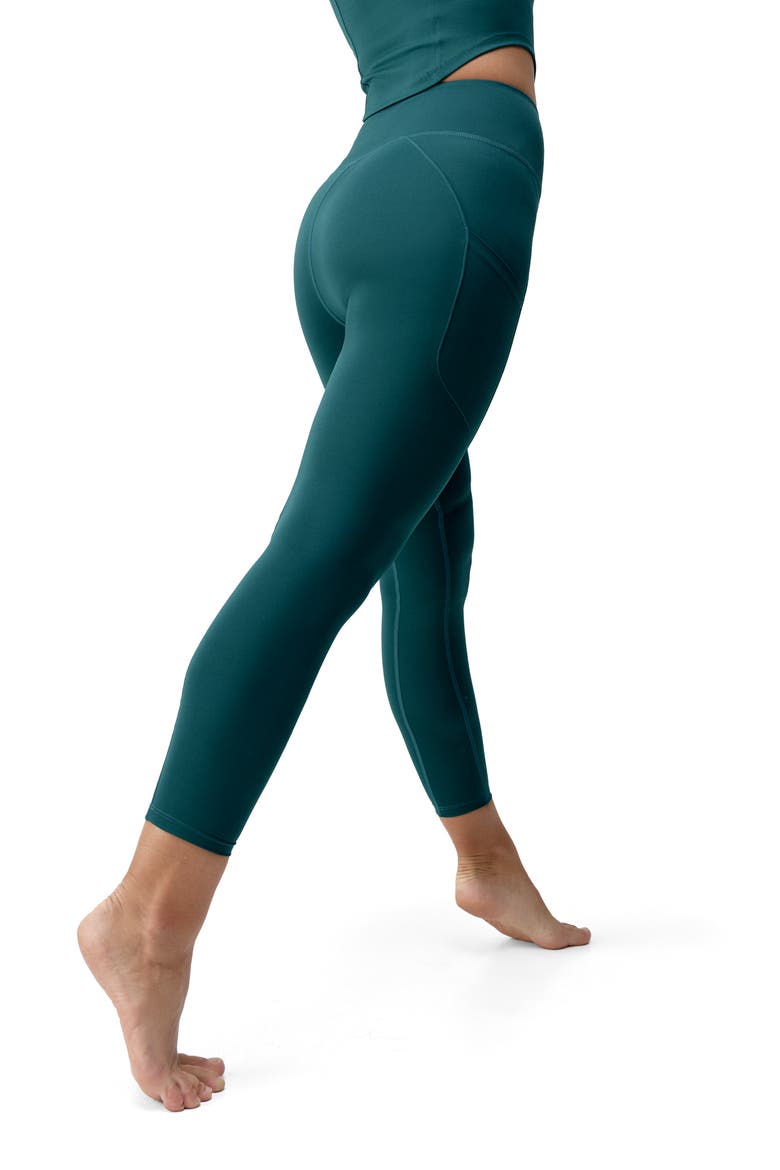 Godo 7/8 Performance Medium Rise Sport Legging, Alternate, color, Deep Green