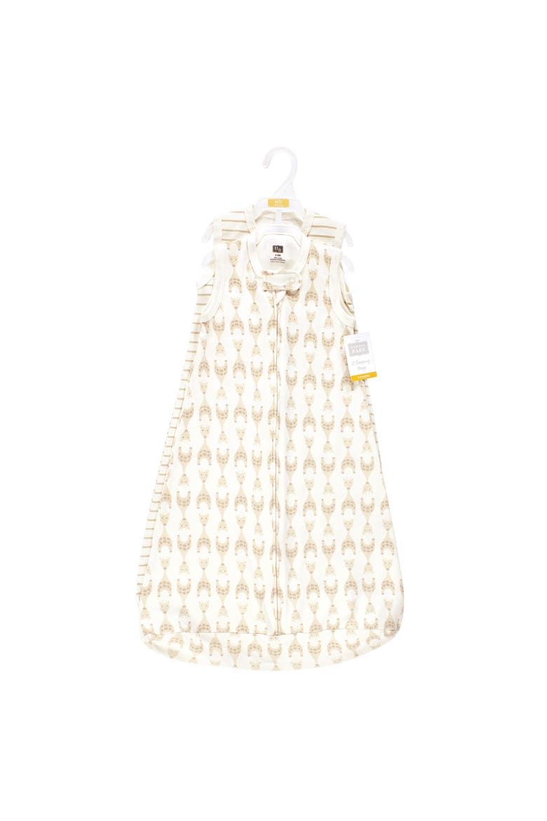 Interlock Cotton Sleeveless Sleep Sack, Alternate, color, Neutral Giraffes