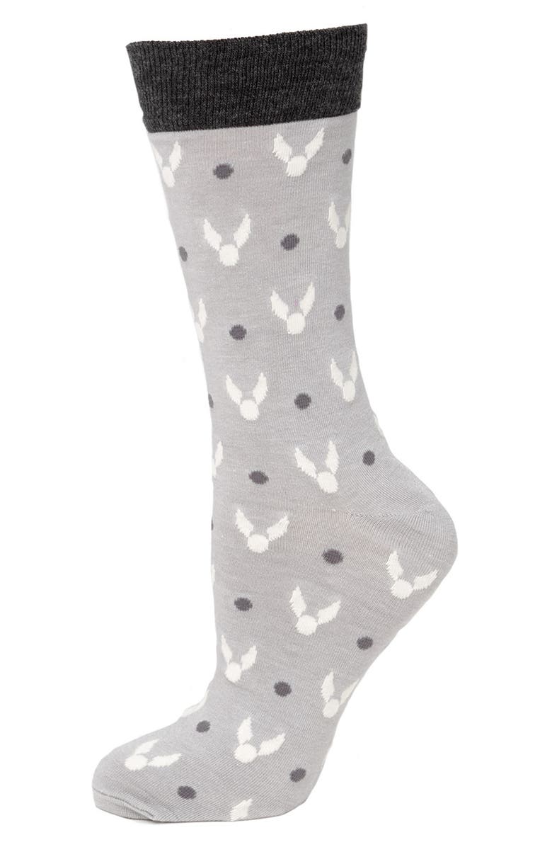 Cufflinks, Inc. Harry Potter Golden Snitch Crew Socks, Alternate, color,