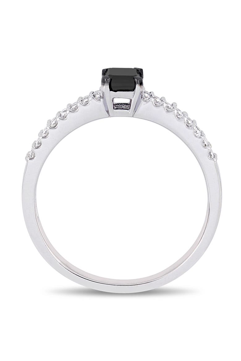 3/4 CTW Black Diamond Engagement Ring 14k, Alternate, color, Diamond