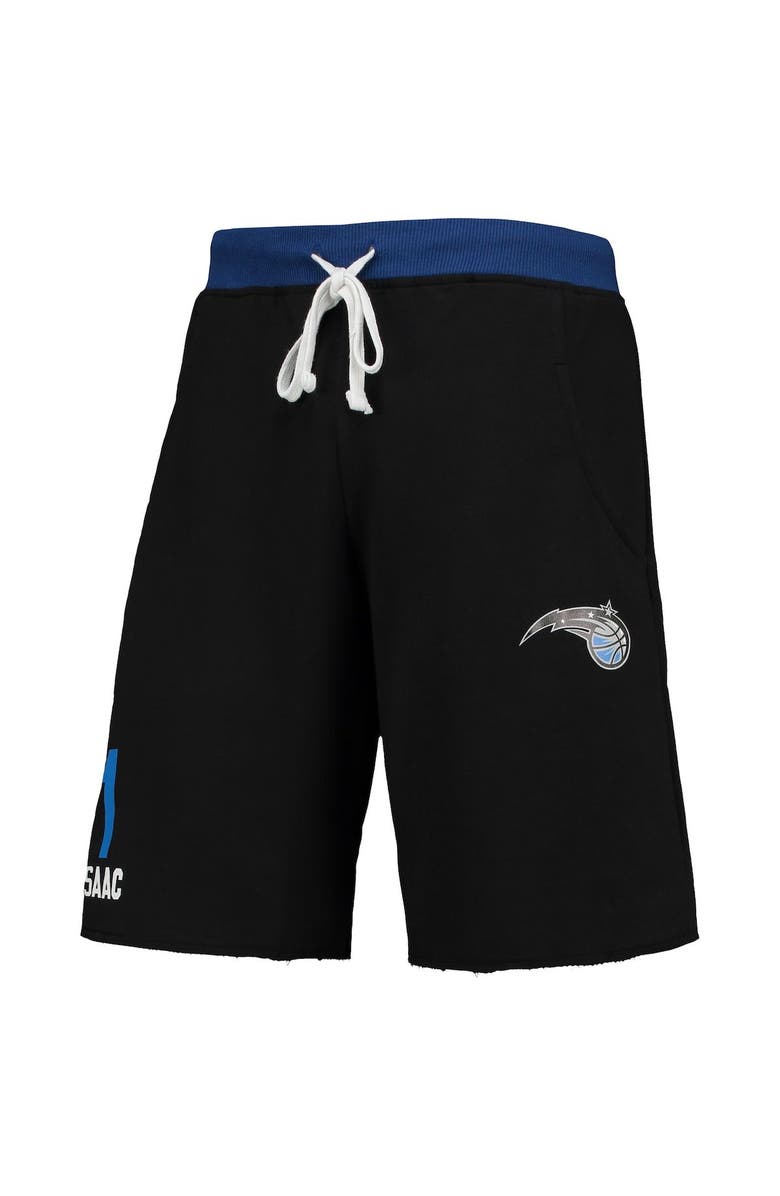 PROFILE Men's Jonathan Isaac Black Orlando Magic Name & Number French Terry Shorts, Alternate, color, 