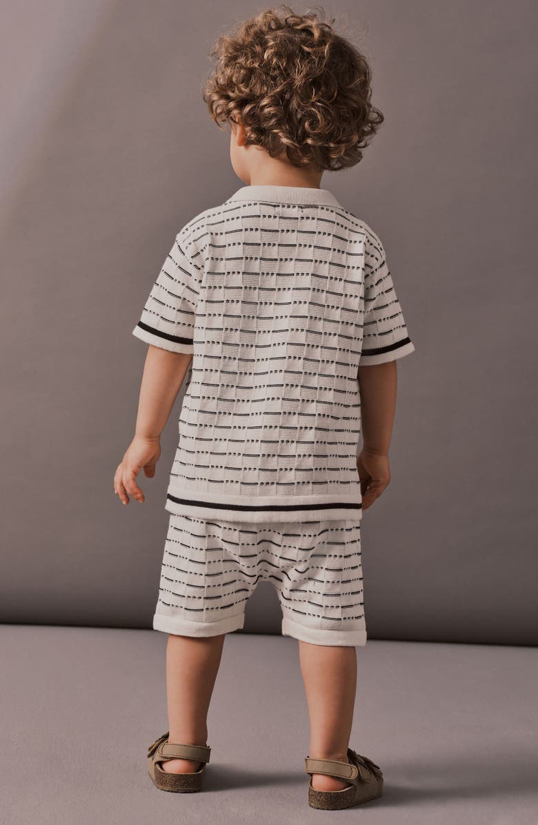 NEXT Kids' Cotton Button-Up Shirt & Shorts Set, Alternate, color, 