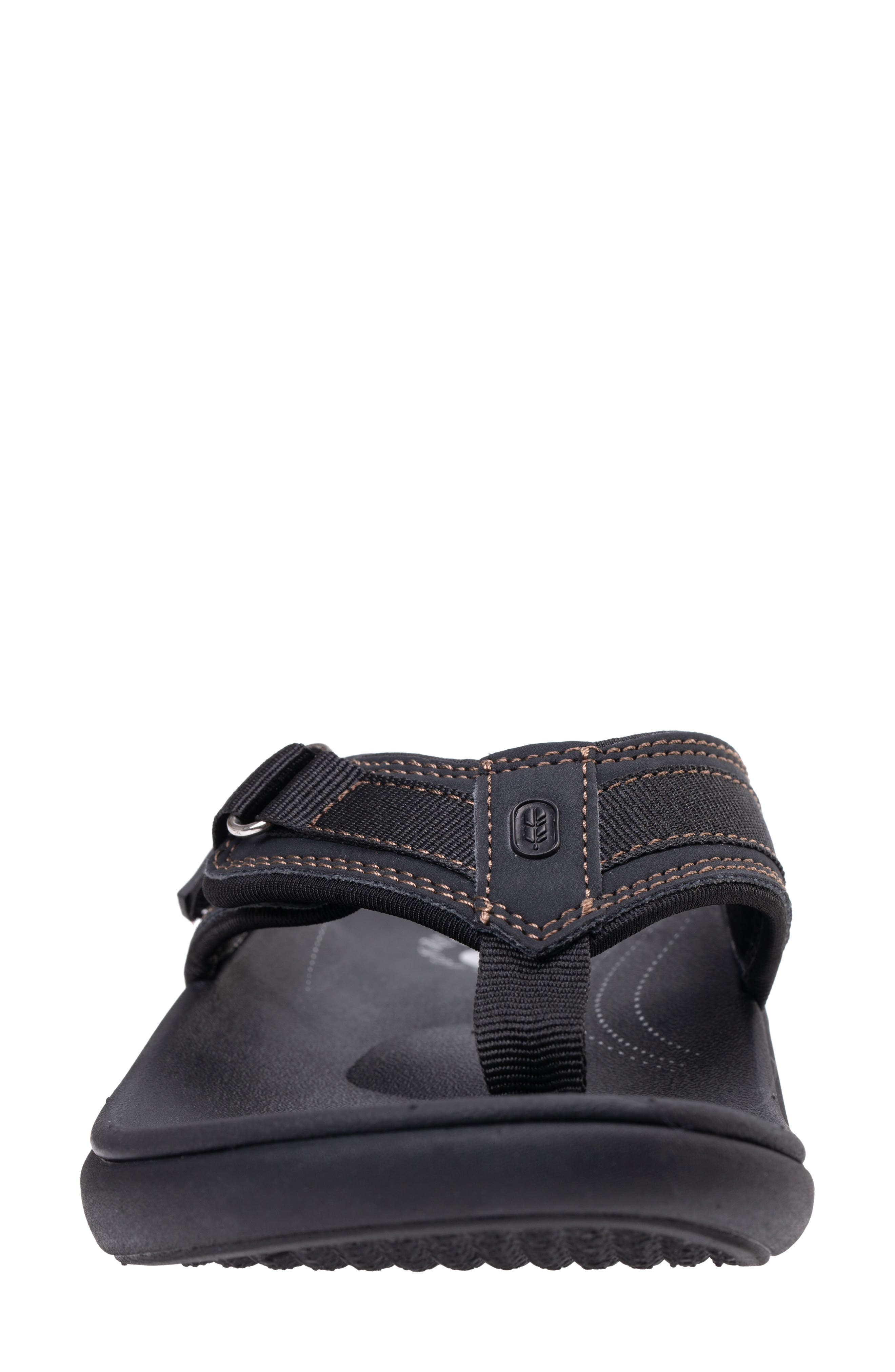 Revitalign Yumi Northfork Flip Flop, Alternate, color, Black