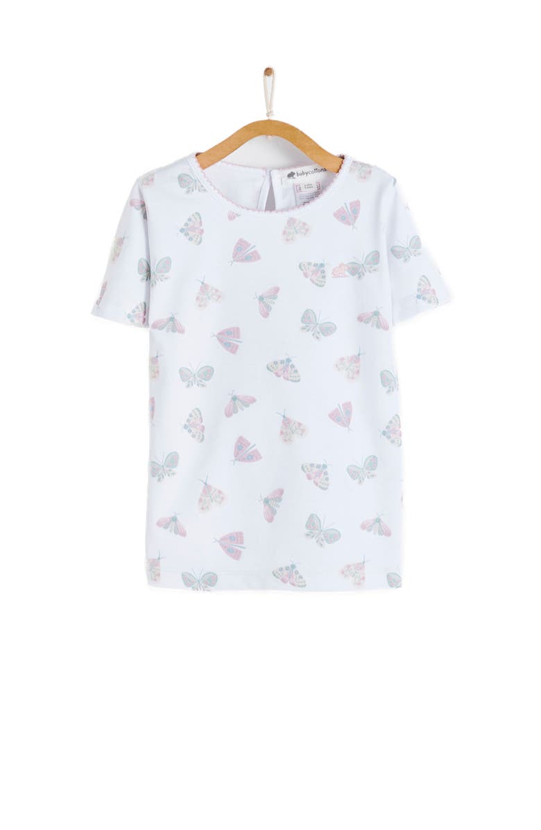 Babycottons Premium Peruvian Pima Cotton Lisa Short Tee & Pants Pajama Set for Toddler, Main, color, 