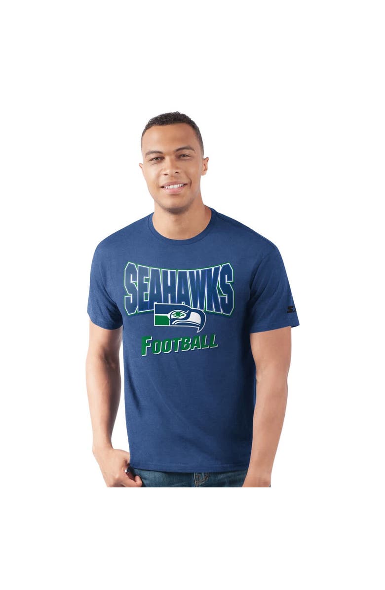 STARTER Men's Starter  Royal Seattle Seahawks Prime Time T-Shirt, Main, color, Royal