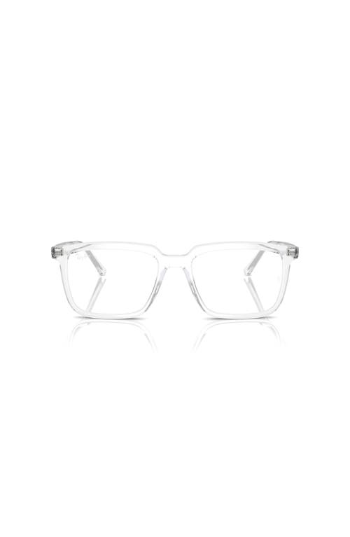 Ray Ban Ray-ban 52mm Rectangle Optical Glasses In White