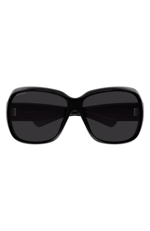 70mm Oversize Square Sunglasses