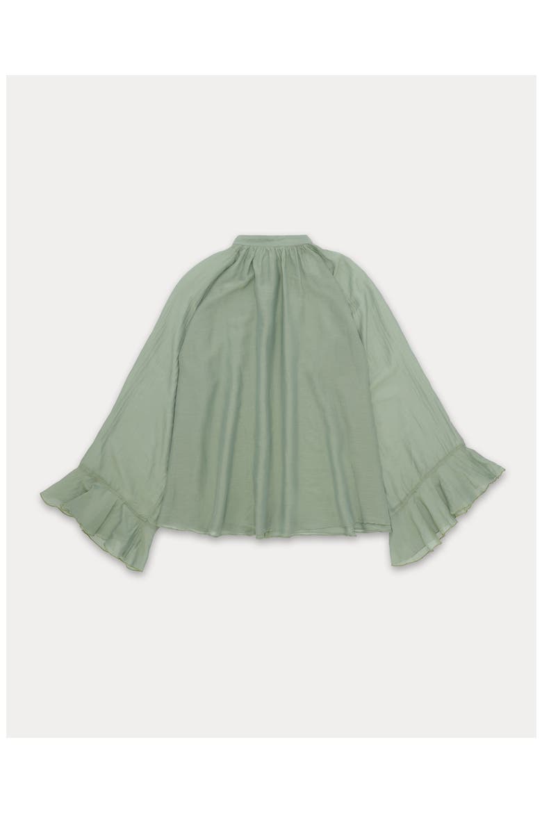 Ambre Cotton Silk Blouse, Alternate, color, Light Green