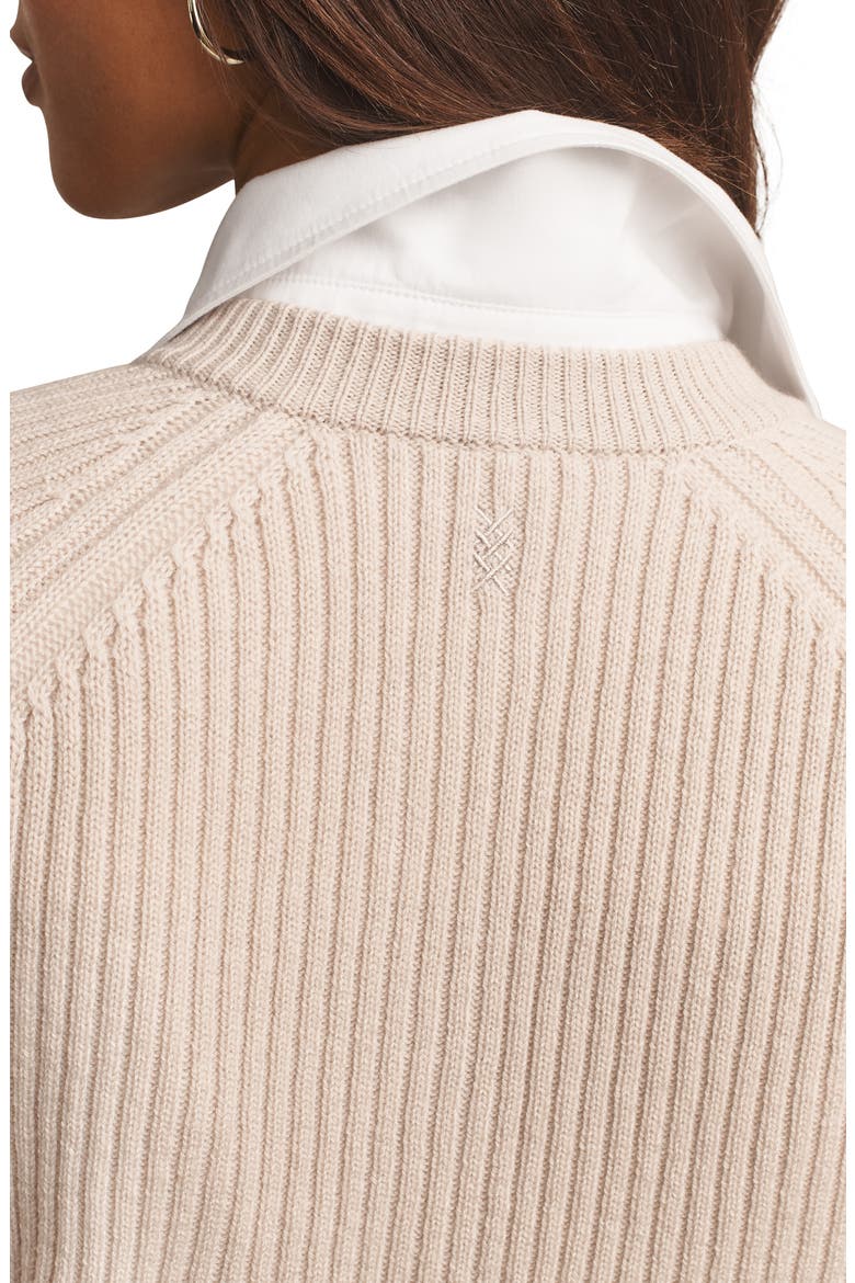 Wander Wool & Cashmere Cardigan, Alternate, color, BONE