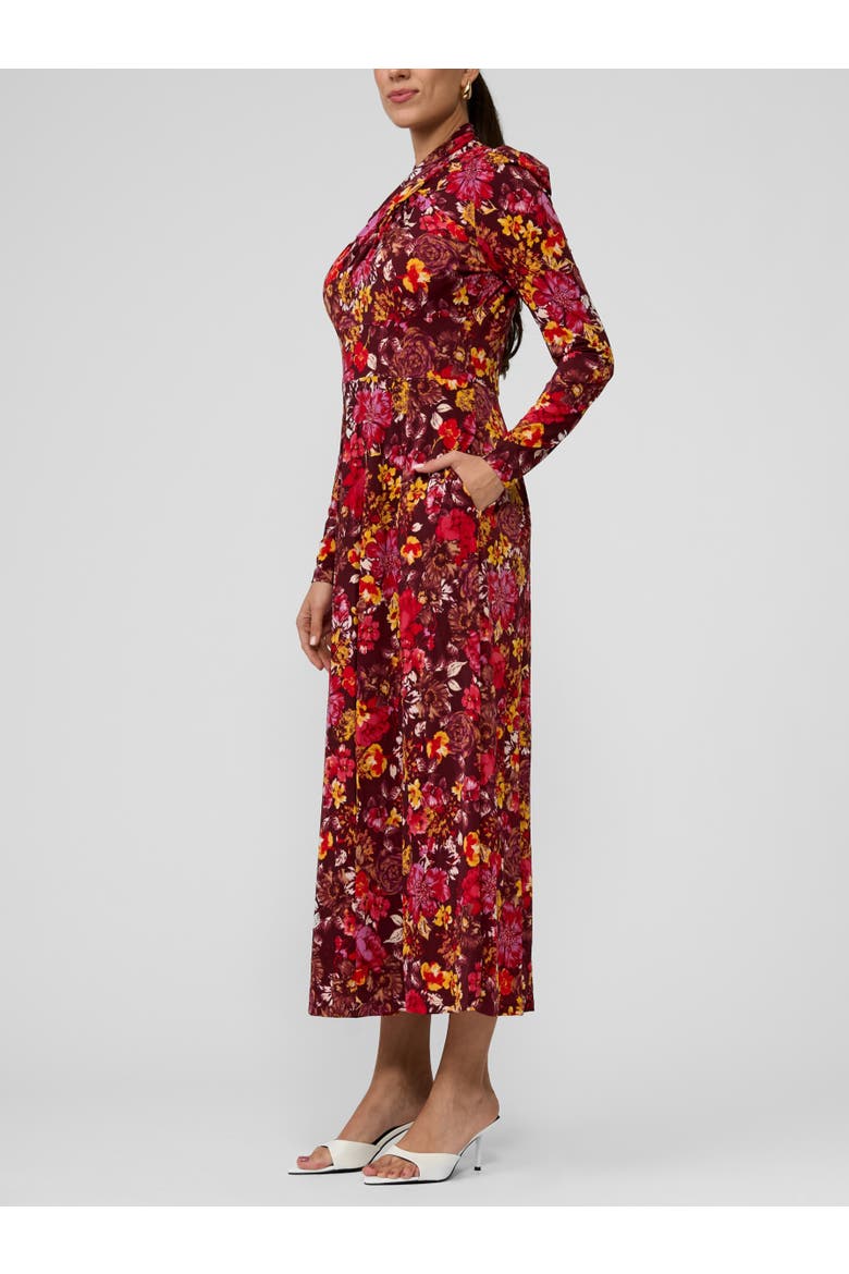 Harland Long Sleeve Halter Maxi Dress, Alternate, color, Fall Garland