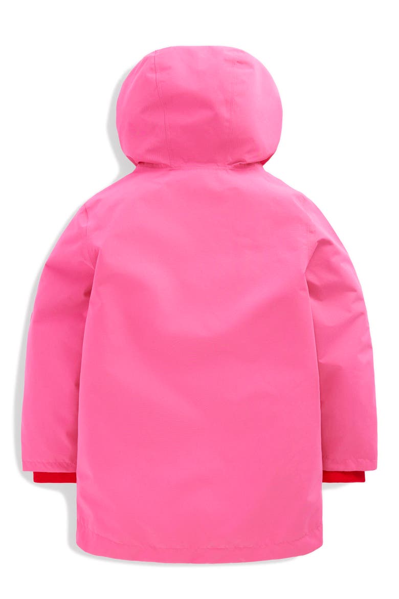 Kids' Waterproof Hooded Jacket, Alternate, color, SORBET PINK MONSTER