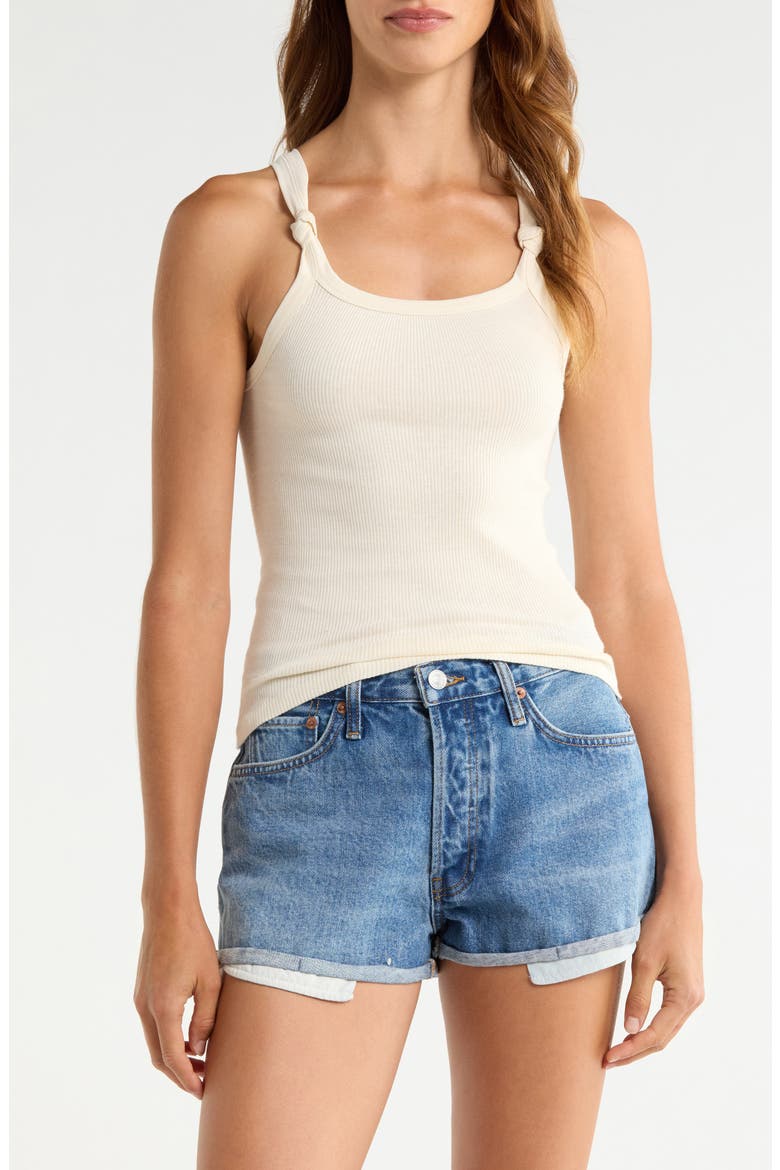Knotted Rib Tank, Main, color, VINTAGEWHITE