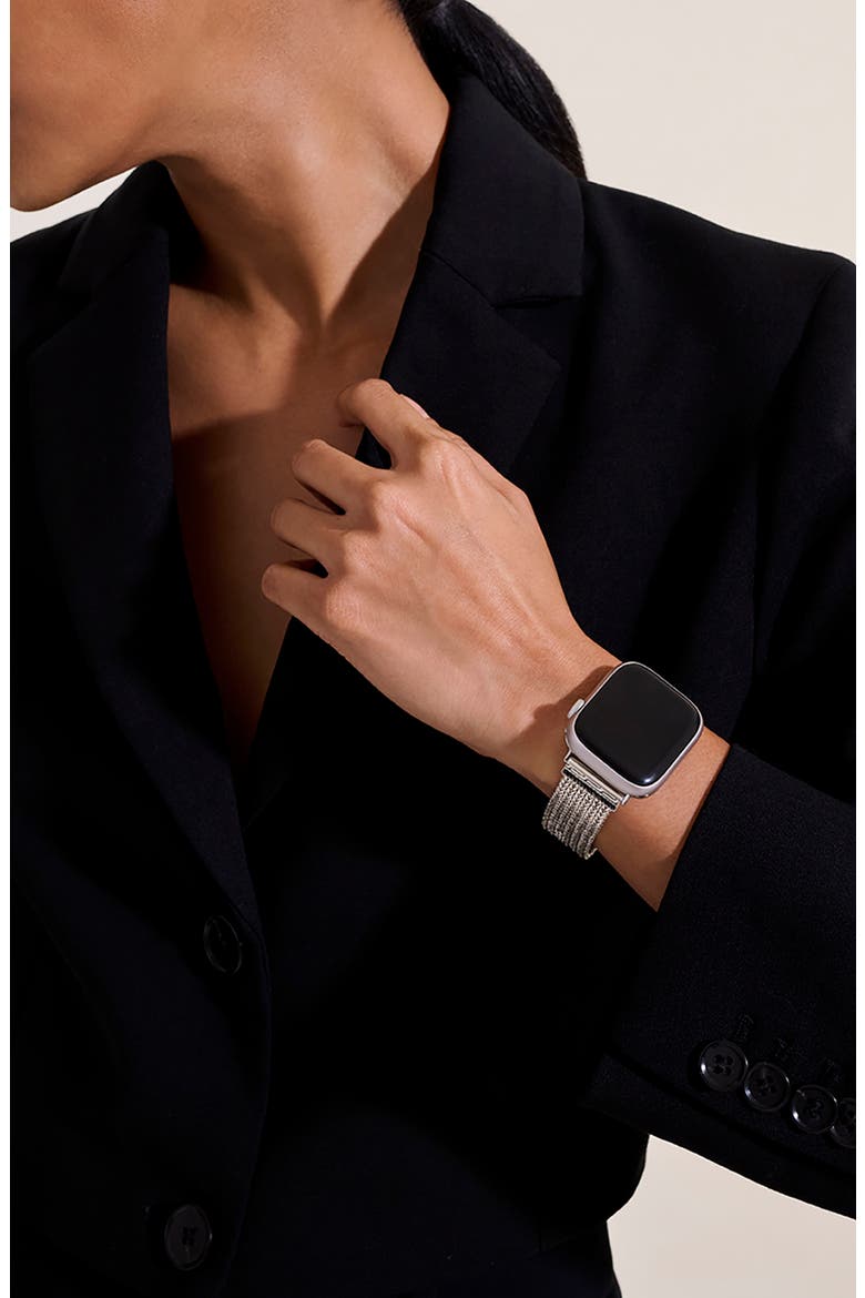 Icon Link Smart Watch Strap, Alternate, color, STERLING SILVER