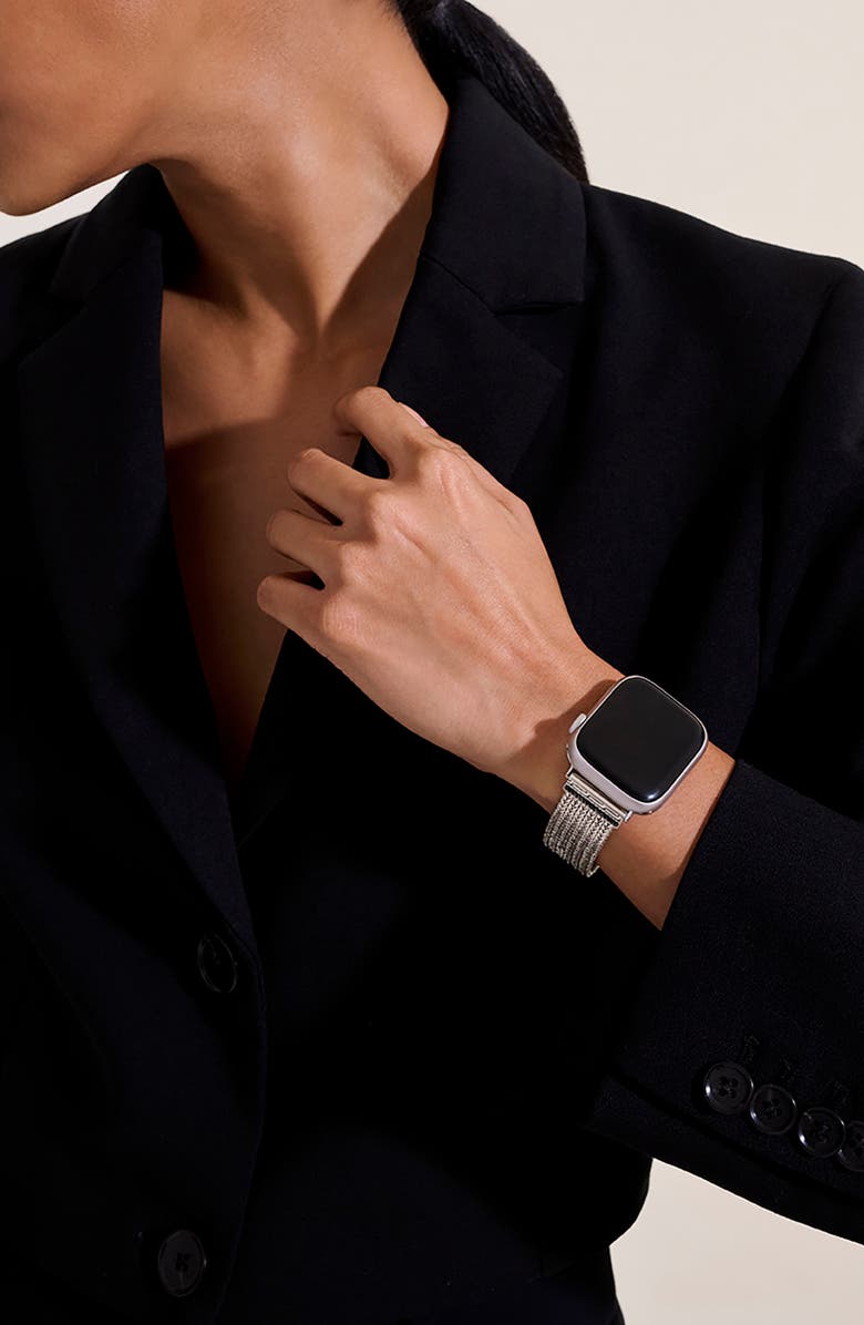John Hardy Icon Link Smart Watch Strap, Alternate, color, Sterling Silver