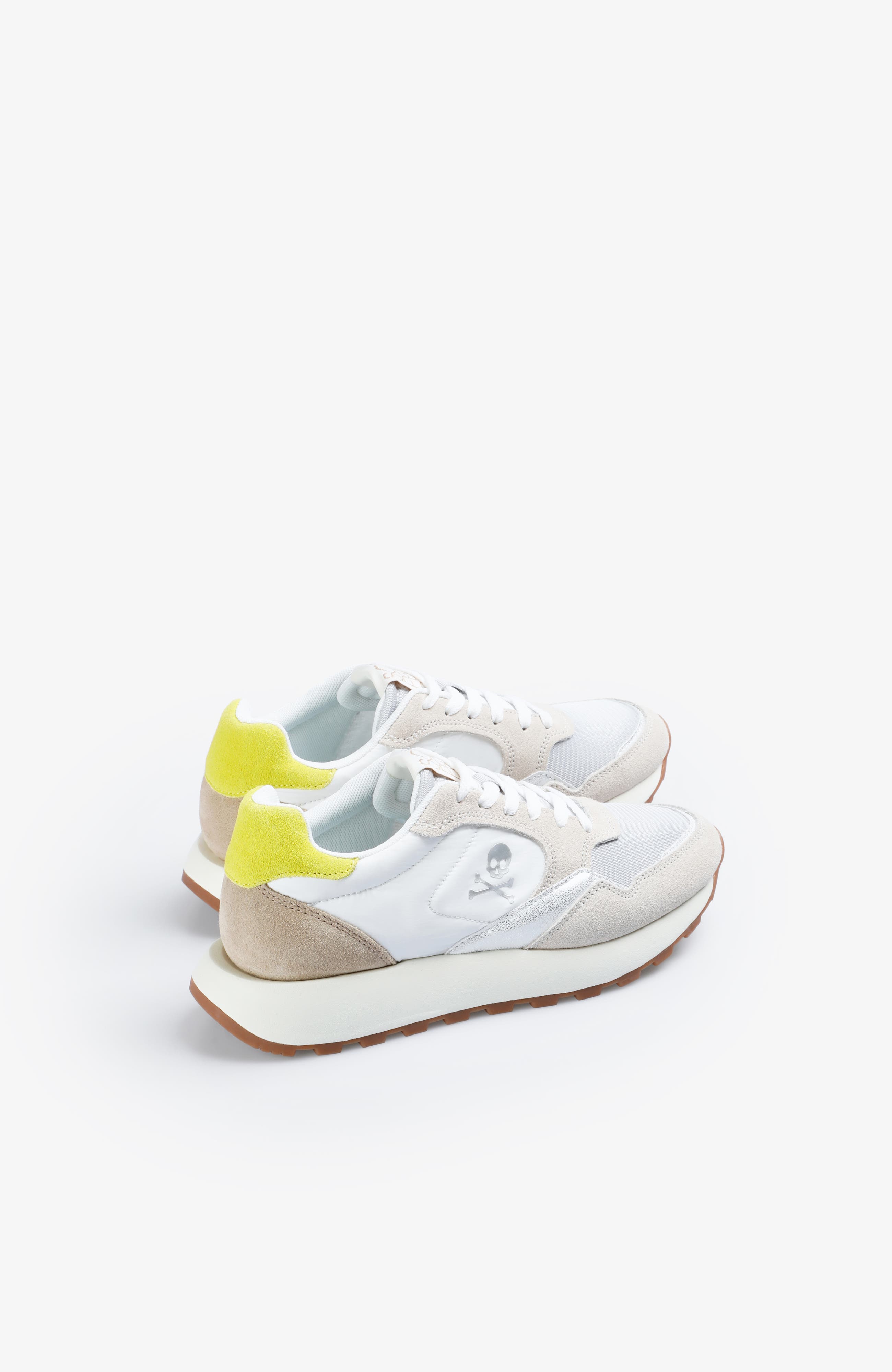 Scalpers Gina Sneakers W, Alternate, color, Offwhite-Lime