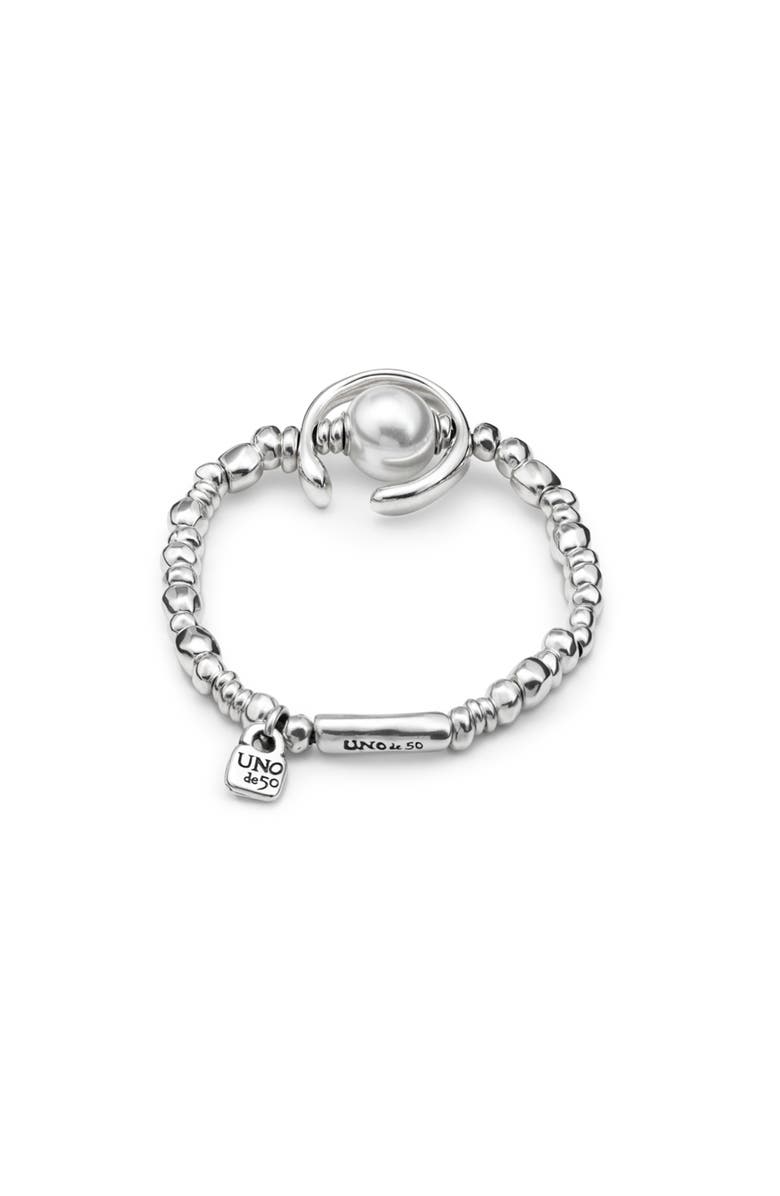 UNODE50 Luna Pearl Bracelet, Alternate, color, Silver
