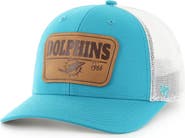 '47 Men's '47 Aqua/White Miami Dolphins Thrash Trophy Flex Hat