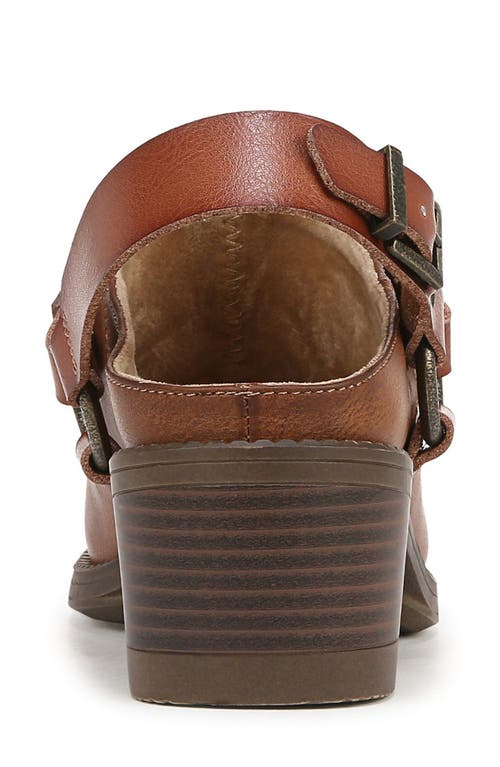 Blowfish Malibu Women's Robin Pointed Toe Block Heel Mules In Tan Faux Leather