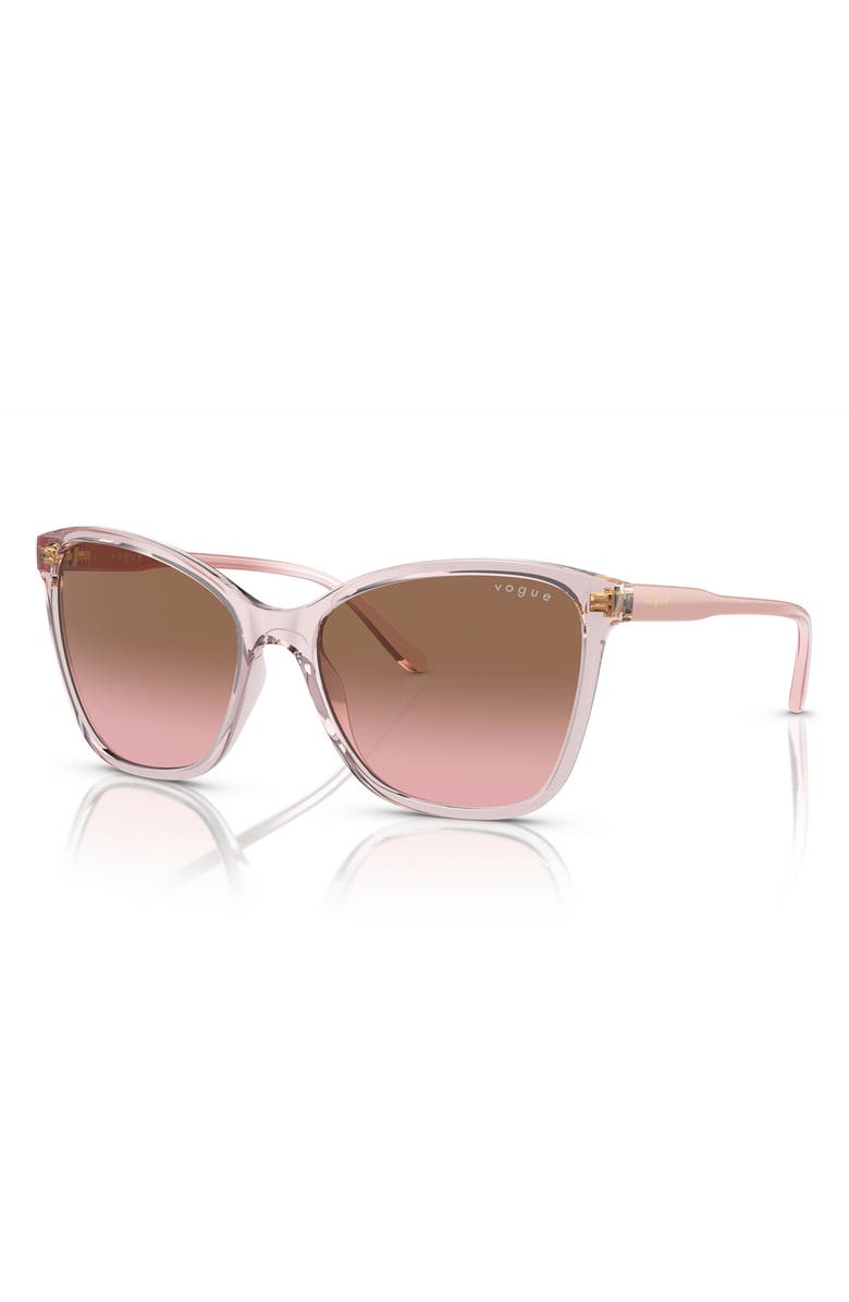 VOGUE 56mm Gradient Butterfly Sunglasses, Alternate, color,