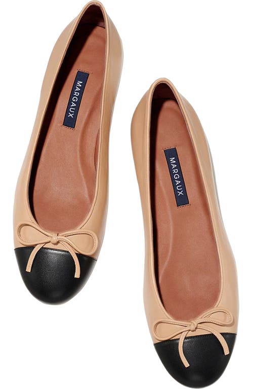 Margaux The Cap-toe Demi Flats In Neutral