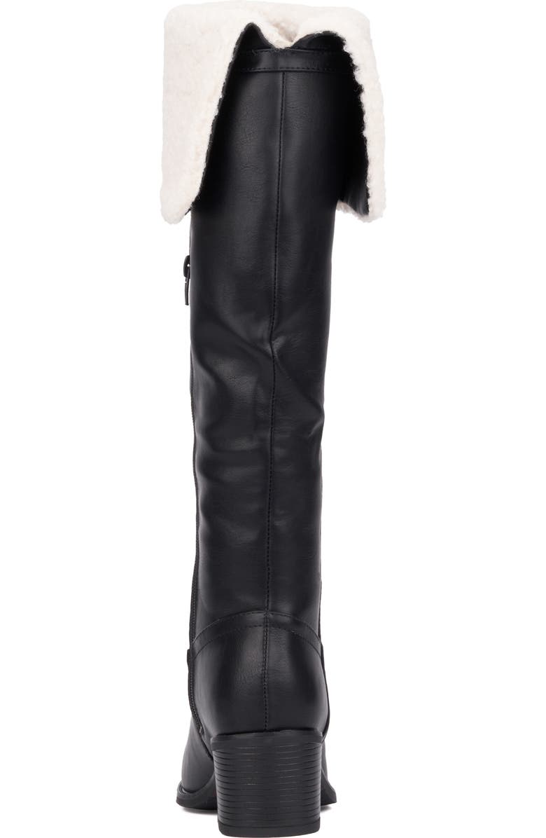 NEW YORK AND COMPANY Devi Faux Shearling Cuff Boot, Alternate, color,