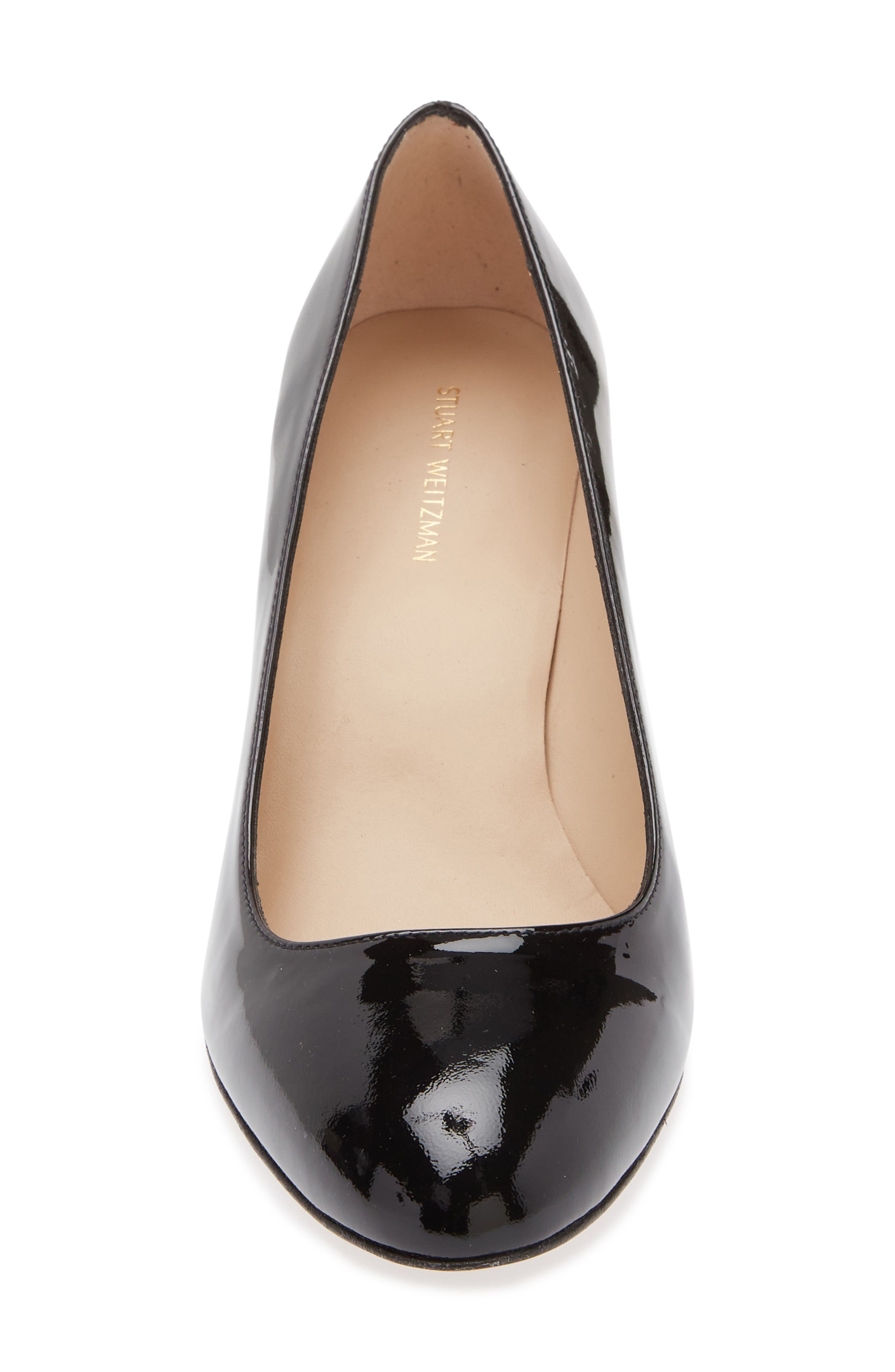 Stuart Weitzman Vida 75 Pump, Alternate, color, Black Patent