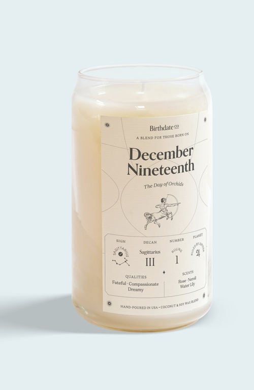 Birthdate Co. The December Birthday Candle In December 19th