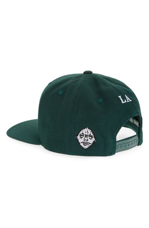 House Of Aama Embroidered Baseball Cap In Green