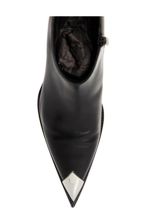 Christian Louboutin Mr Clawiss Spike Pointy Cap Toe Boot In Black