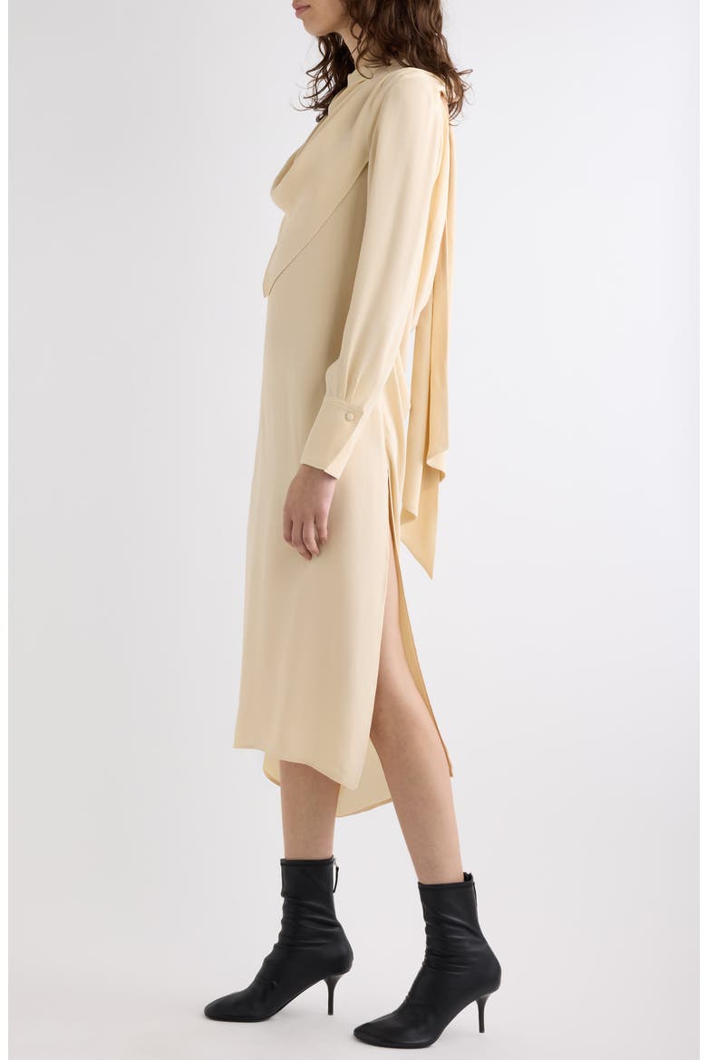 Dunica Washed Viscose Georgette Midi Dress, Alternate, color, SAND BEIGE