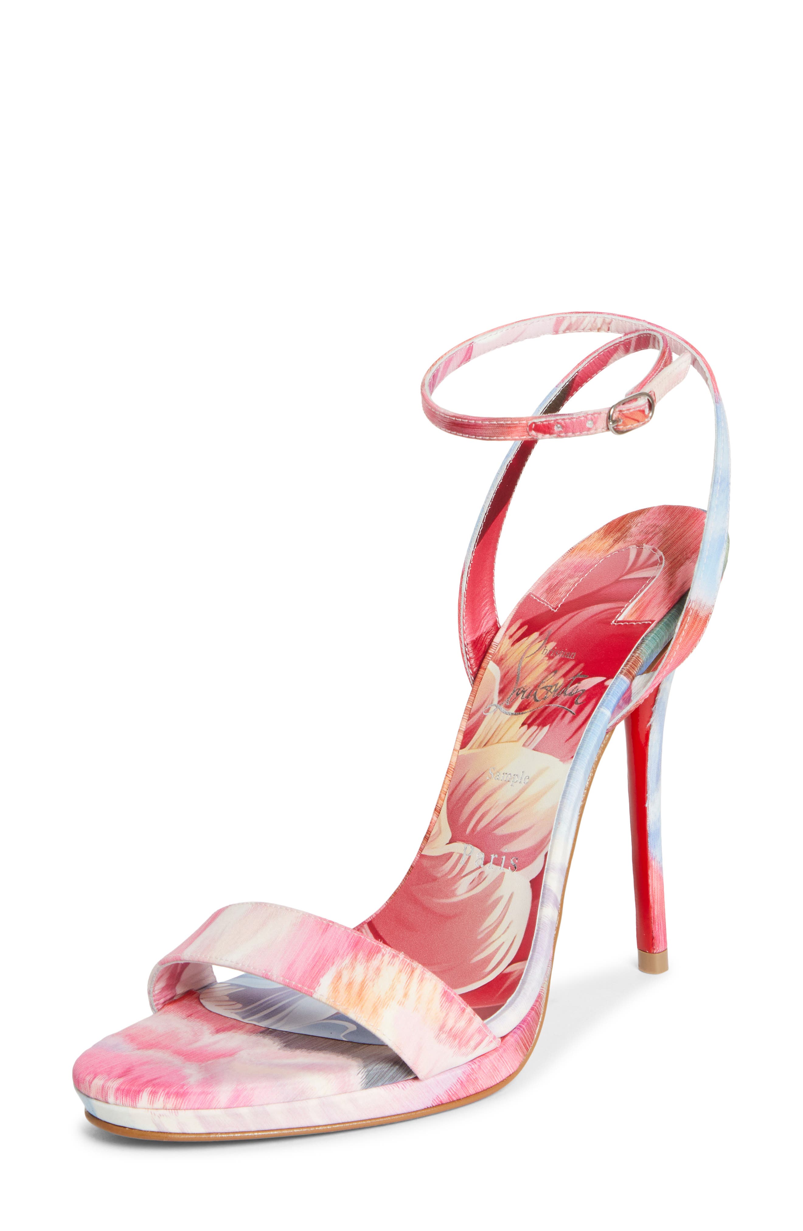 Christian Louboutin Miss Z Queen Slingback Pump, Main, color, Pink Multi