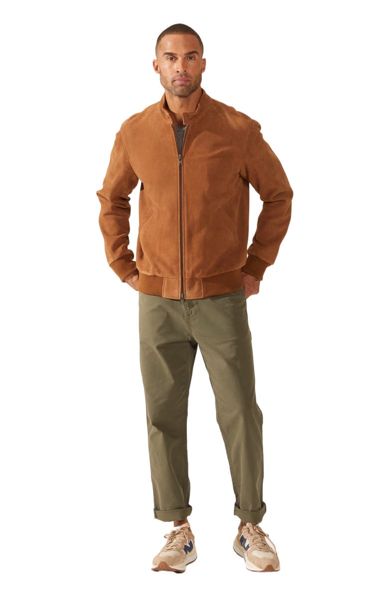 Italic Chase Bomber Jacket, Main, color, Camel