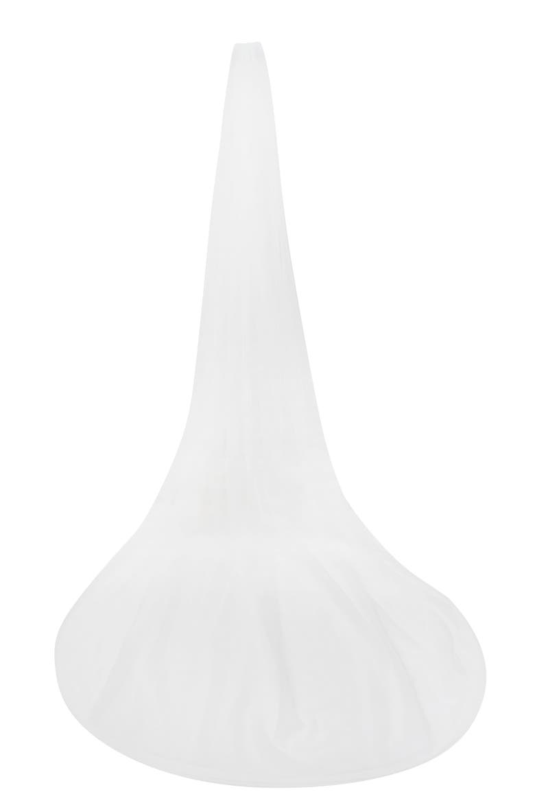 Cathedral Long Wedding Veil, Main, color, White