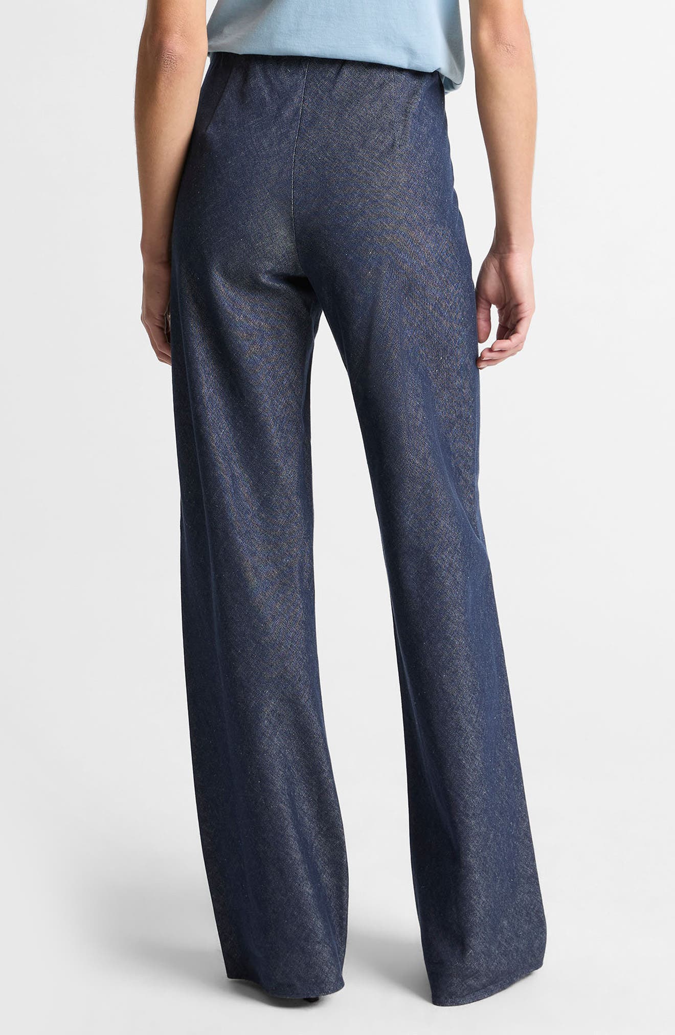 Colette Wide Leg Chambray Pants - image 2