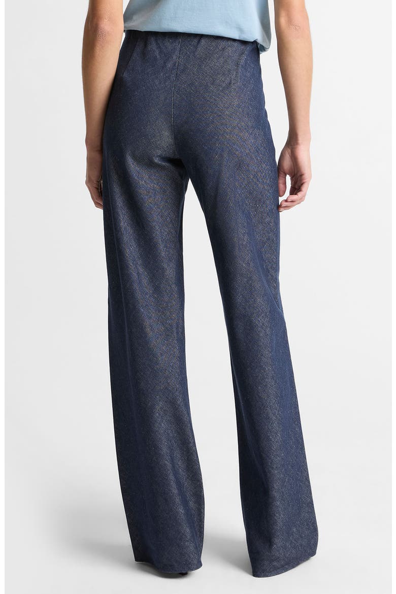 Colette Wide Leg Chambray Pants, Alternate, color, INDIGO