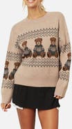 Blu Pepper Teddy Bear Crewneck Sweater