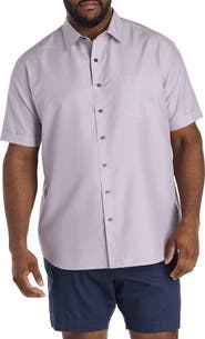 Synrgy by DXL Big & Tall Microfiber Geometric Print Sport Shirt V2