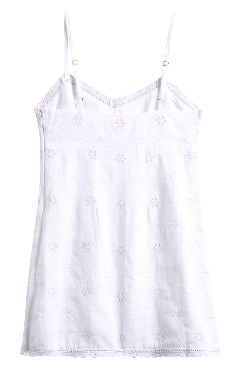 LoveShackFancy Kids' Virelai Eyelet Embroidered Dress, Alternate, color, Optic White