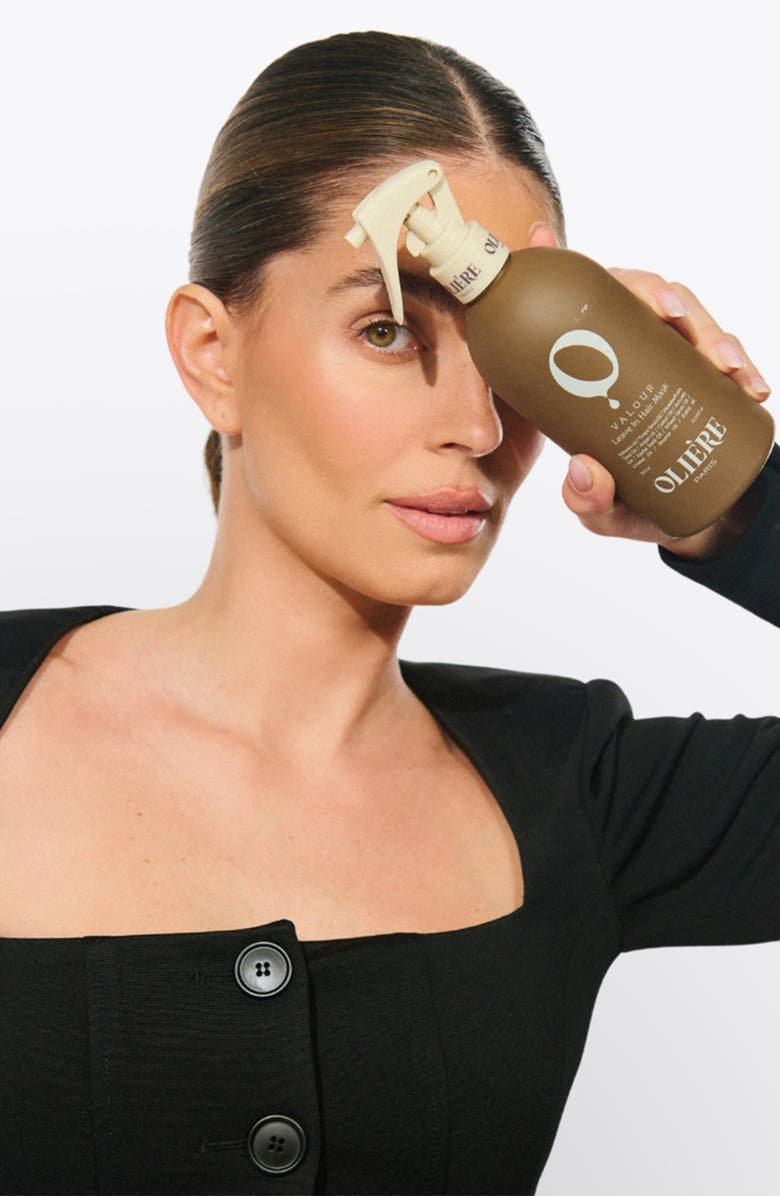 Oliere Paris Valour Restorative Smoothing Leave-In Hair Mask, Alternate, color, Brown