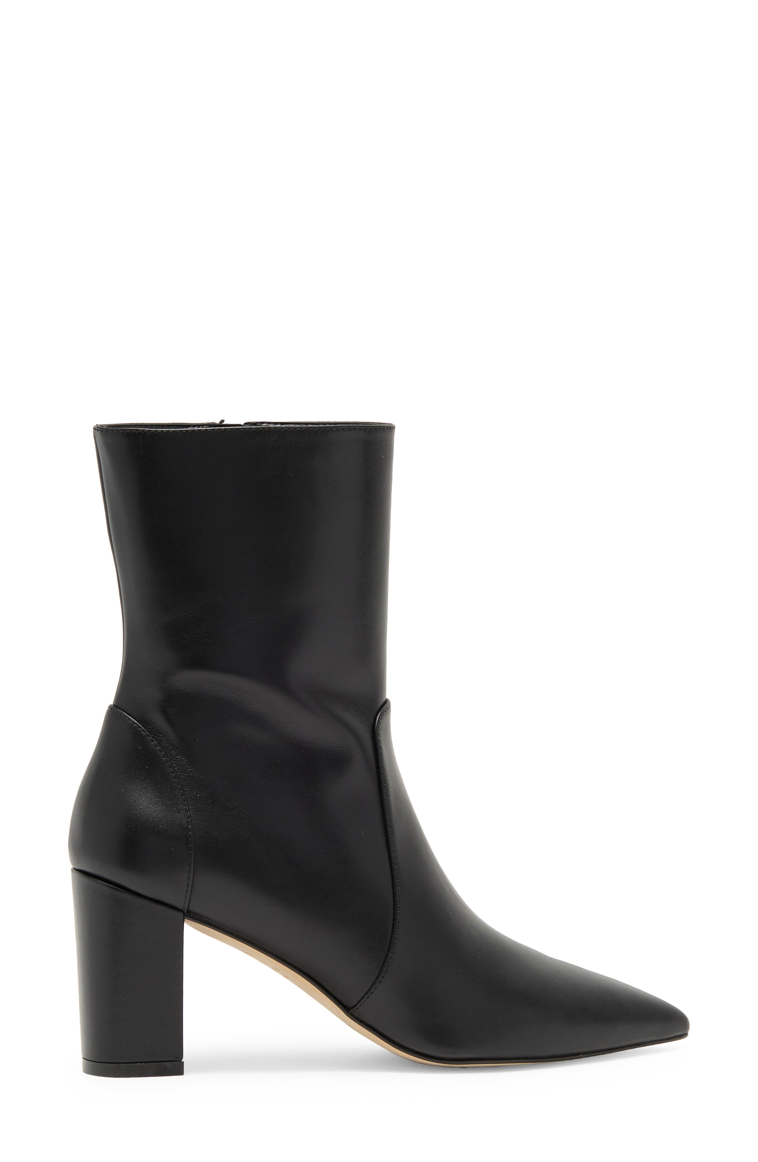 Stuart Weitzman Renegade Block Heel Bootie, Alternate, color, Black