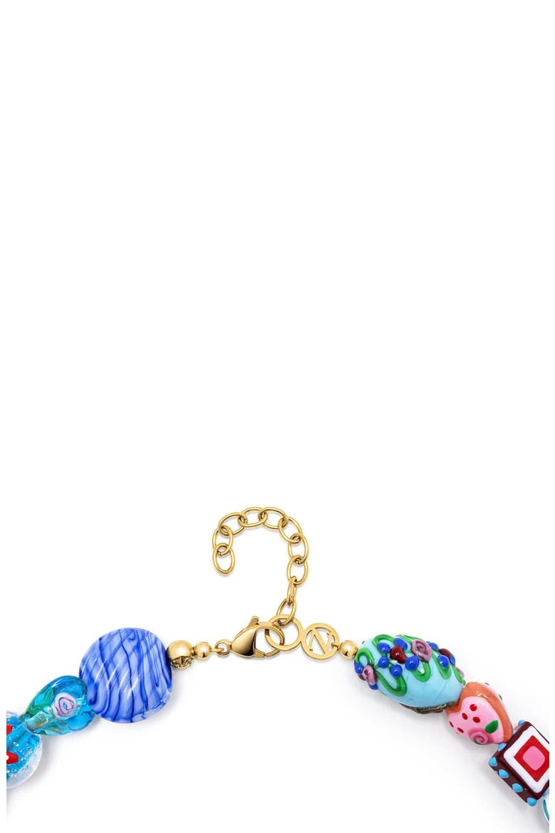 Beaded Charm Necklace, Alternate, color, Multicolor