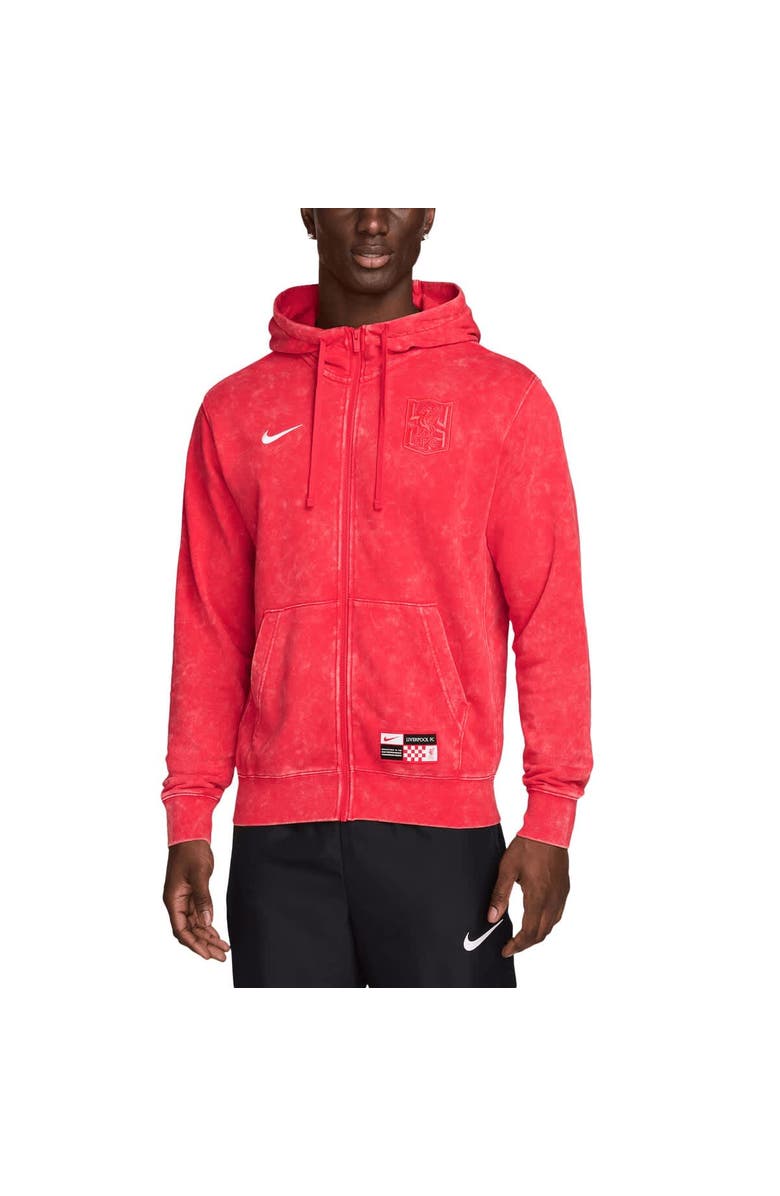 Nike Men's Nike  Red Liverpool Third Club Full-Zip Hoodie, Main, color, 
