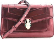 Pre-Owned Bvlgari Serpenti Forever Shoulder Bag Metallic Leather Small