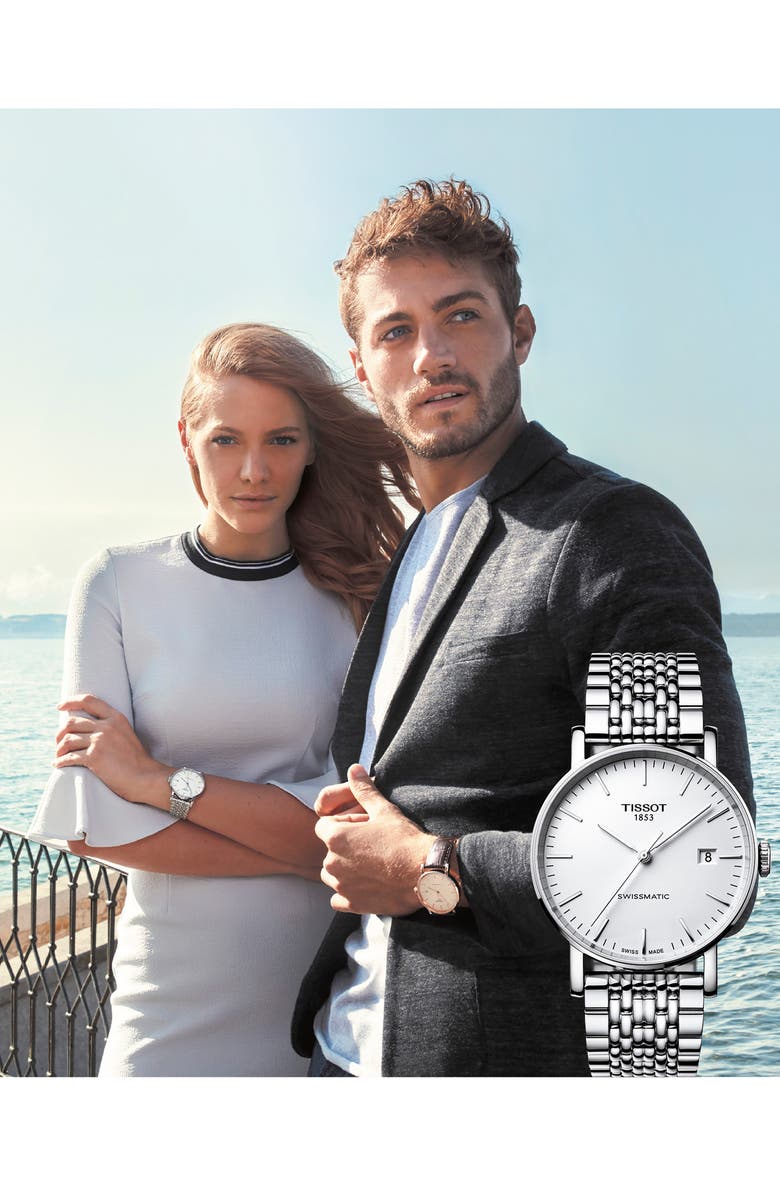 Tissot Everytime Swissmatic Automatic Bracelet Watch, 40mm, Alternate, color, 