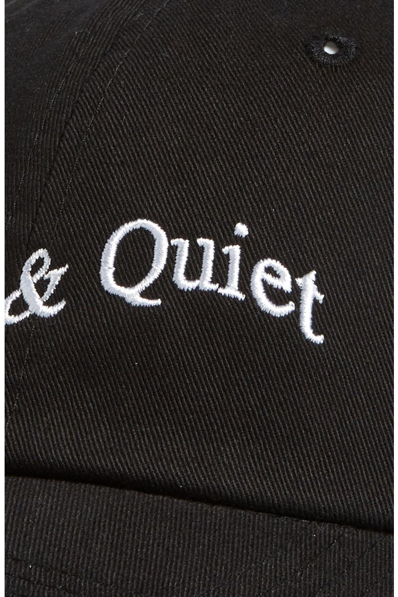 Wordmark Dad Cotton Logo Cap, Alternate, color, BLACK