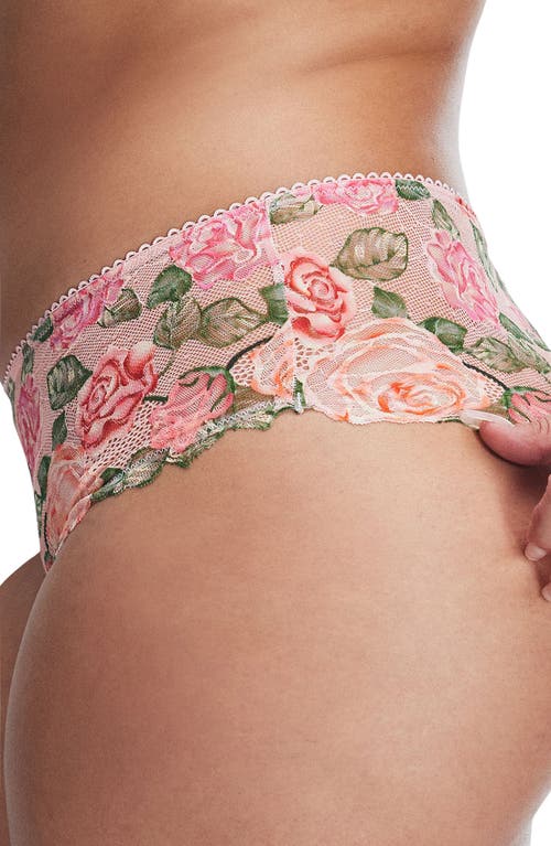 Savage X Fenty Les Roses Hipster Briefs In Porcelain Pink
